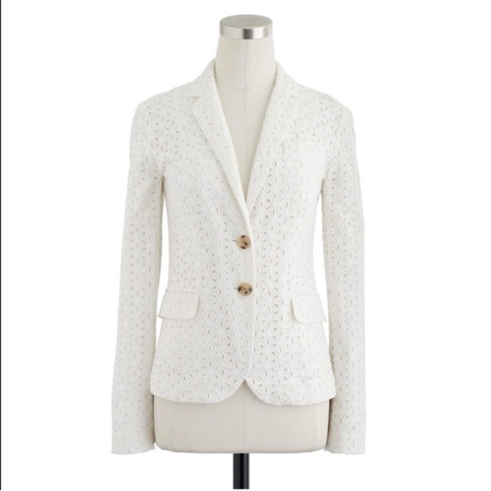 J.Crew Schoolboy Eyelet Blazer